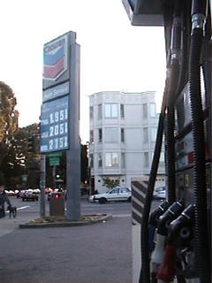 Gas station across the street