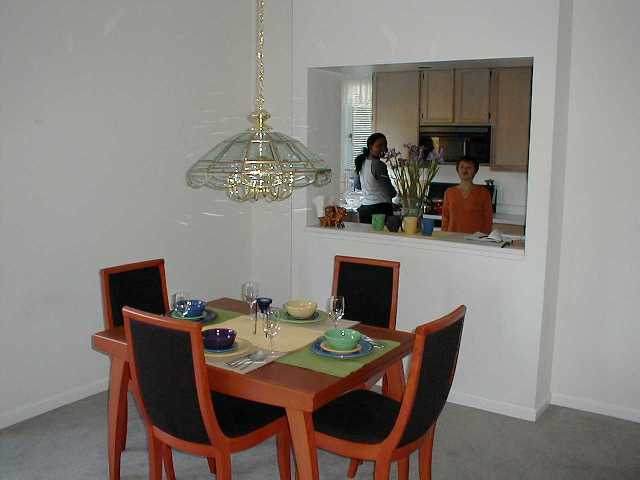 Our new table -view from left