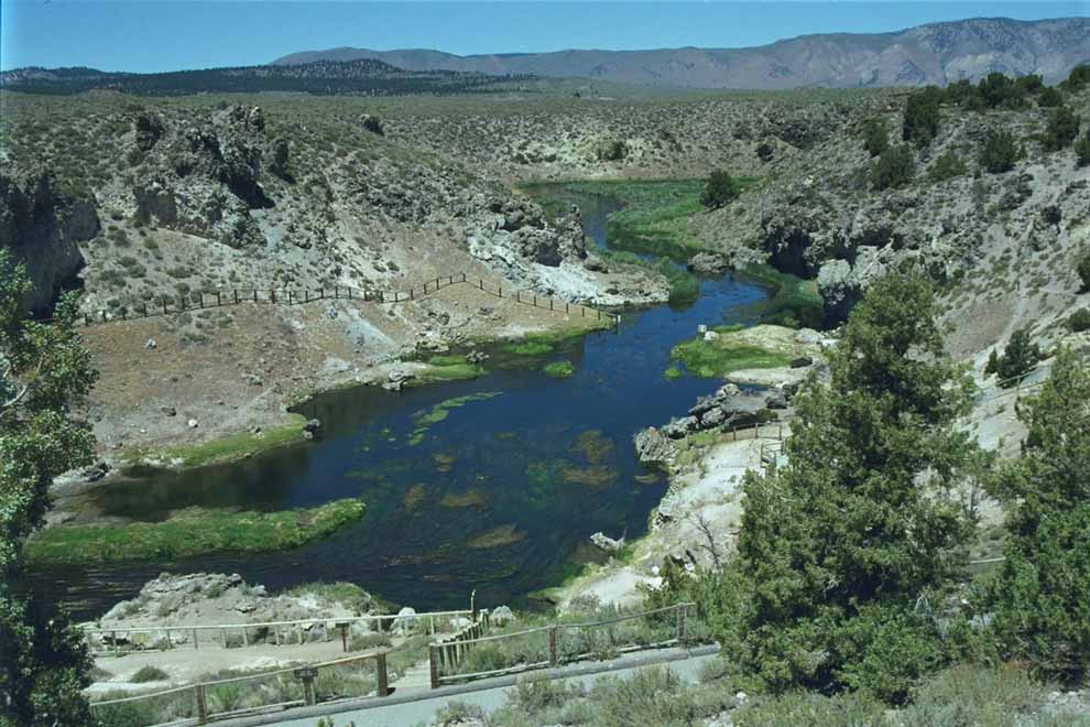 On the way back we visit hot springs