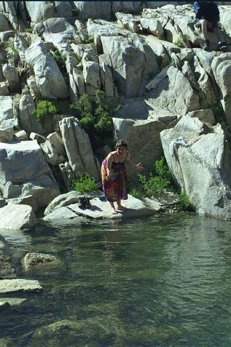 After climb everyone went for bath in ice-cold water