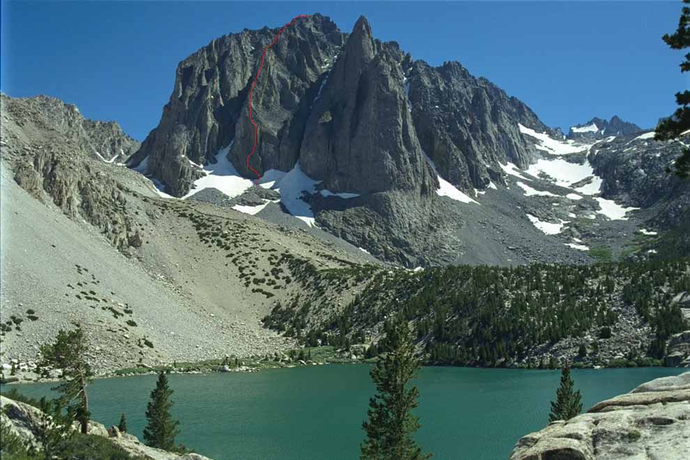 Our route on Temple Crack